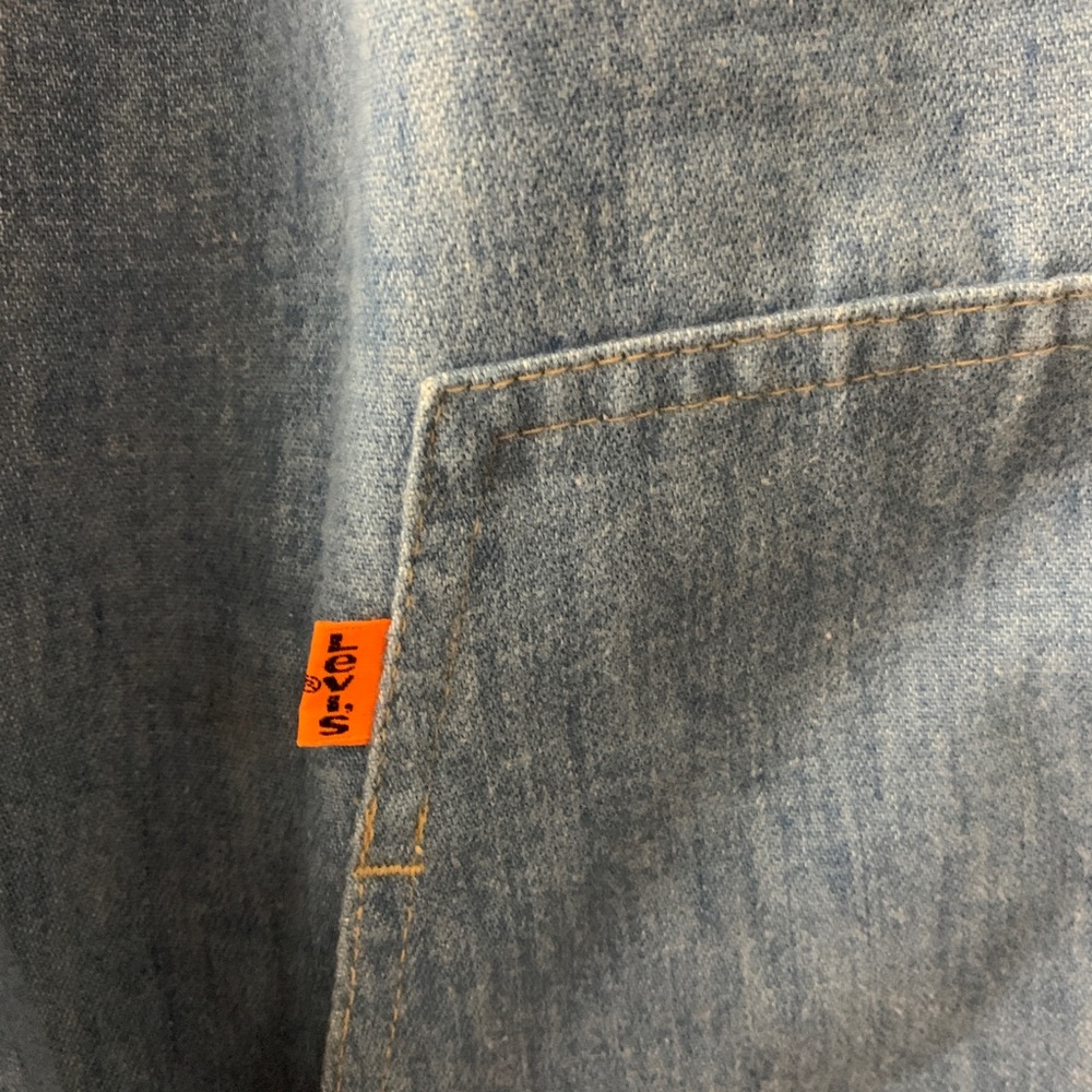 Vintage 70s Levi’s Jacket with drawstring orange Tab - Picture 6 of 7
